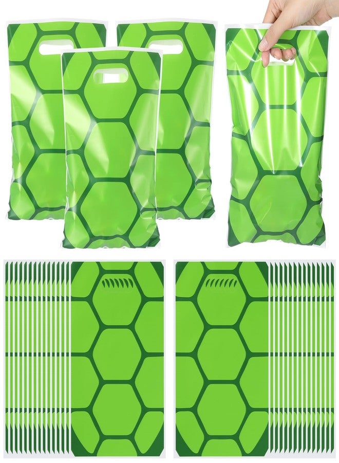 Eccliy 30 Pcs Turtle Goodie Bags Green Party Favors Bags Cartoon Turtle Bag Gift for Theme Party Decorations Goodie Supplies - Image 1